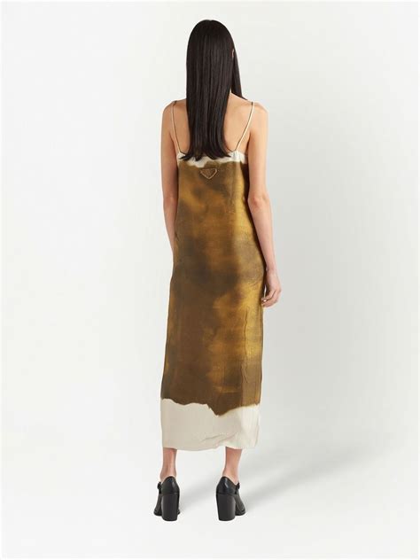 Prada Silk Shift Maxi Dress 